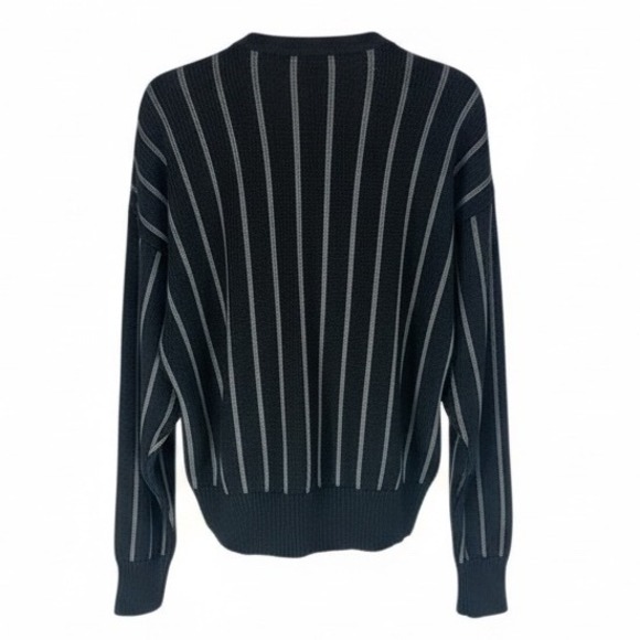 Vintage I.B. Diffusion Striped Embellished Button Up Knit Cardigan Sweater M/M - Picture 2 of 9